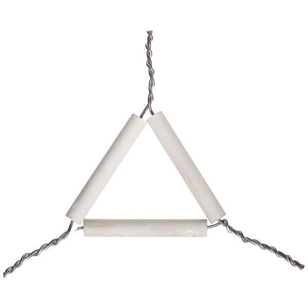 TRIANGULO DE PORCELANA. DE 6 CMS. POR LADO. COCISA TRIANGULO DE PORCELANA. DE 6 CMS. POR LADO. COCISA