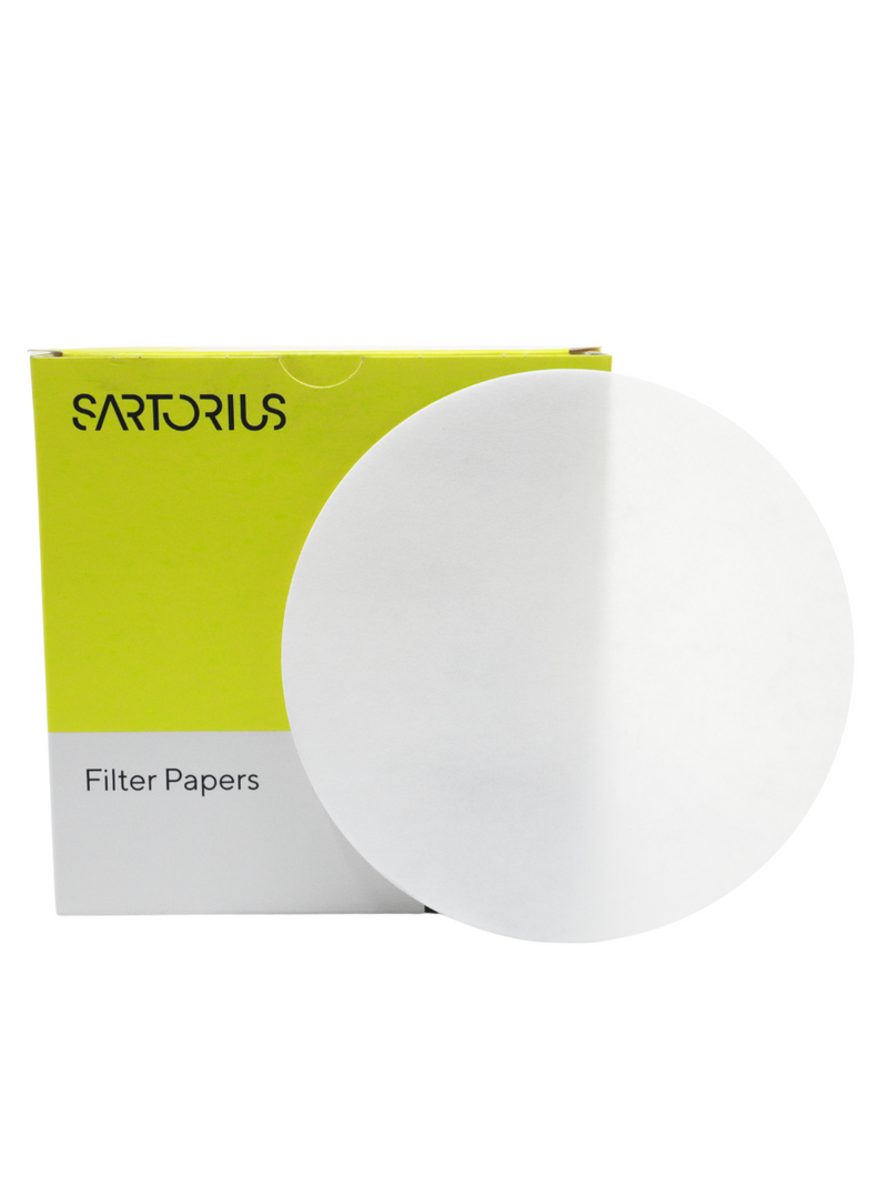 PAPEL FILTRO SARTORIUS GRADO 292 - EQUIVALENTE A WHATMAN 1. PK/100 PIEZAS DE 7 CMS.