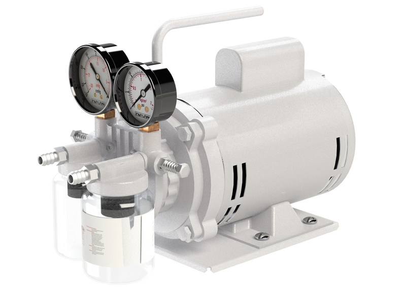 BOMBA VACIO S/LUBRICAR DE 72 LTS/MIN, 3,500 R.P.M.