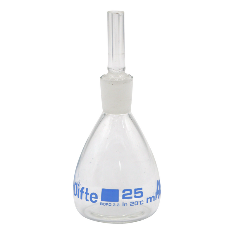 PICNOMETRO GAY LUSSAC, CALIBRADO, DE 25 ML.