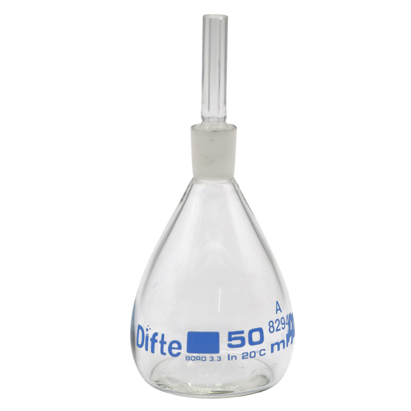 PICNOMETRO GAY LUSSAC, CALIBRADO, DE 50 ML.