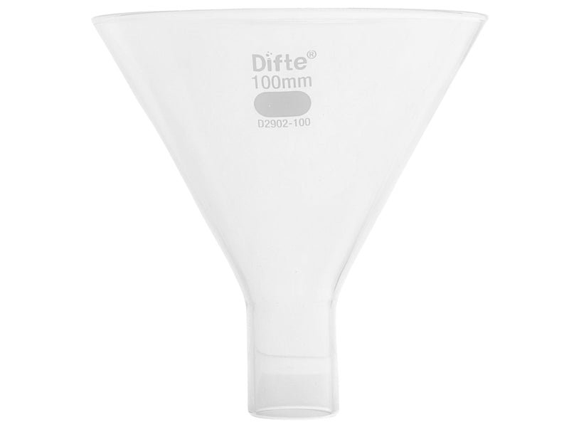 EMBUDO DE VIDRIO PARA POLVOS DE 100 MM