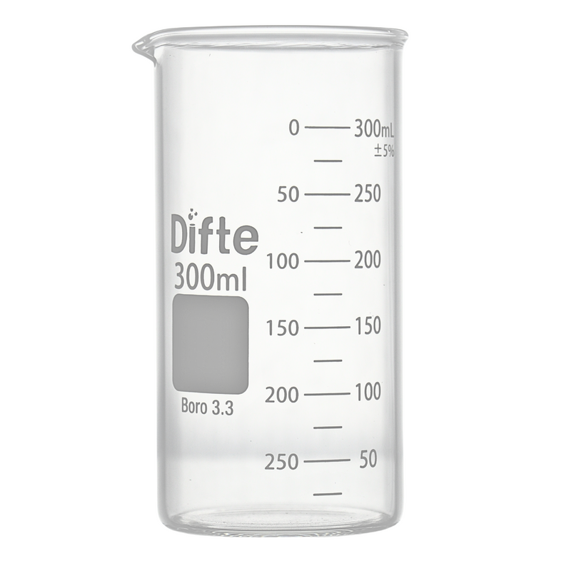 VASO DE PRECIPITADO FORMA ALTA (BERZELIUS) CON VERTEDERO DE 300 ML.