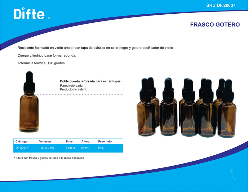 FRASCO GOTERO DE 30 ML