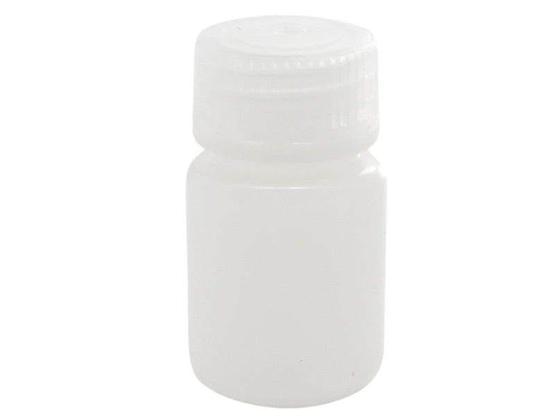 BOTELLA DE ALMACENAJE, (HDPE) BOCA ANCHA CON TAPA ROSCADA DE 125 ML.