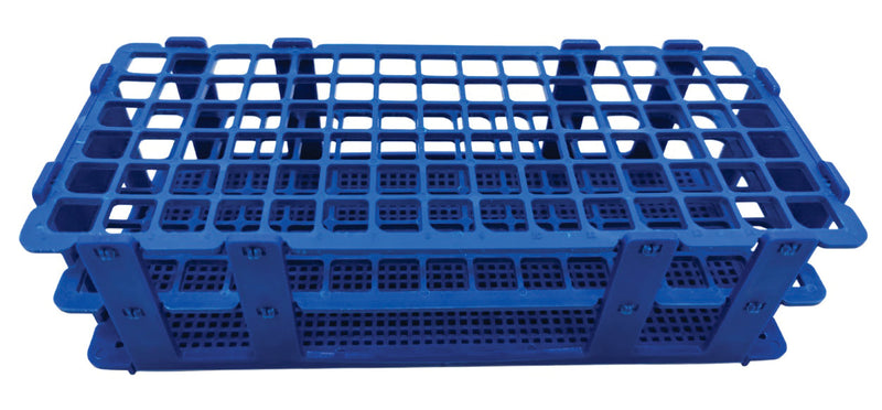 GRADILLA ARMABLE PARA 90 TUBOS DE 13 MM. (AZUL)