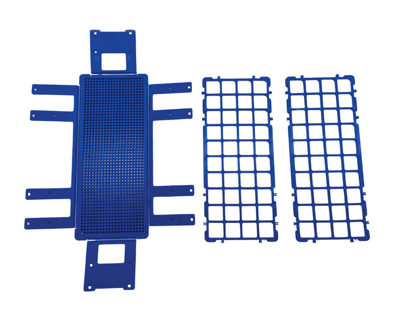 GRADILLA ARMABLE PARA 40 TUBOS DE 20 MM. (AZUL)