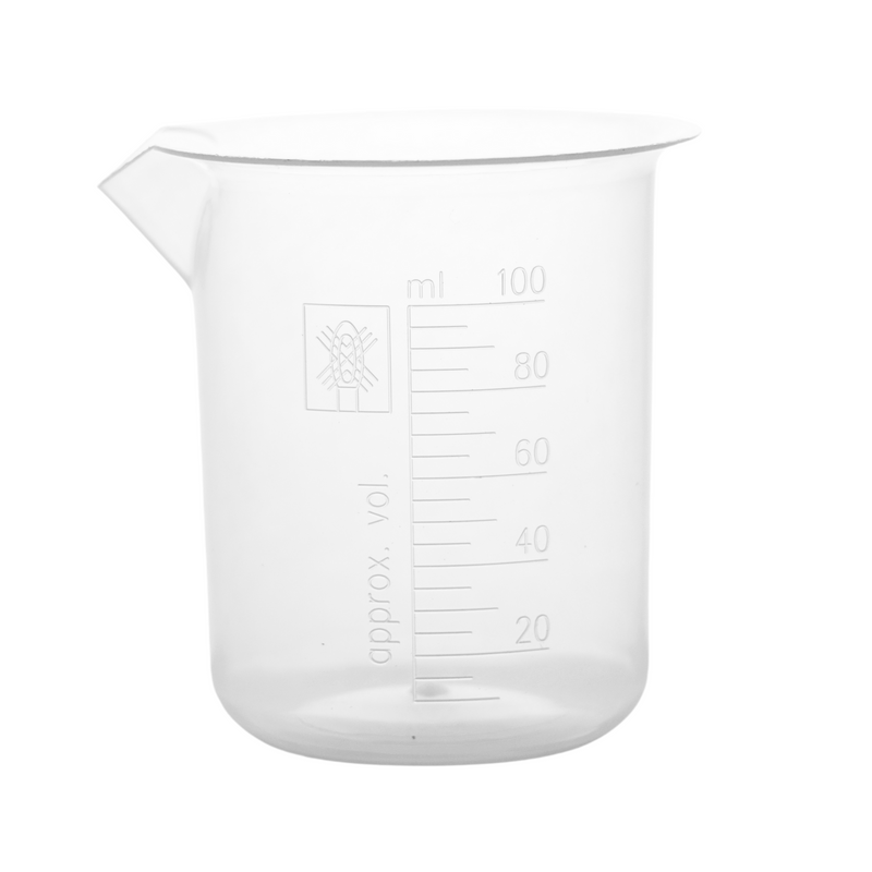 VASO DE PRECIPITADO GRADUADO EN RELIEVE, AUTOCLAVABLE (PP) DE 100 ML.