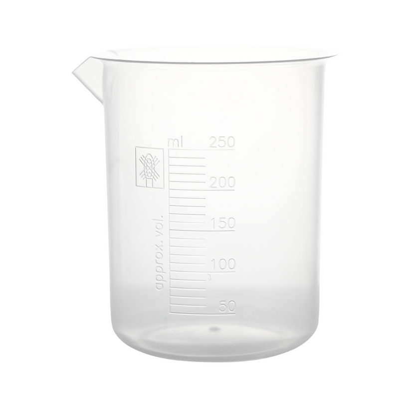 VASO DE PRECIPITADO GRADUADO EN RELIEVE, AUTOCLAVABLE (PP) DE 250 ML.
