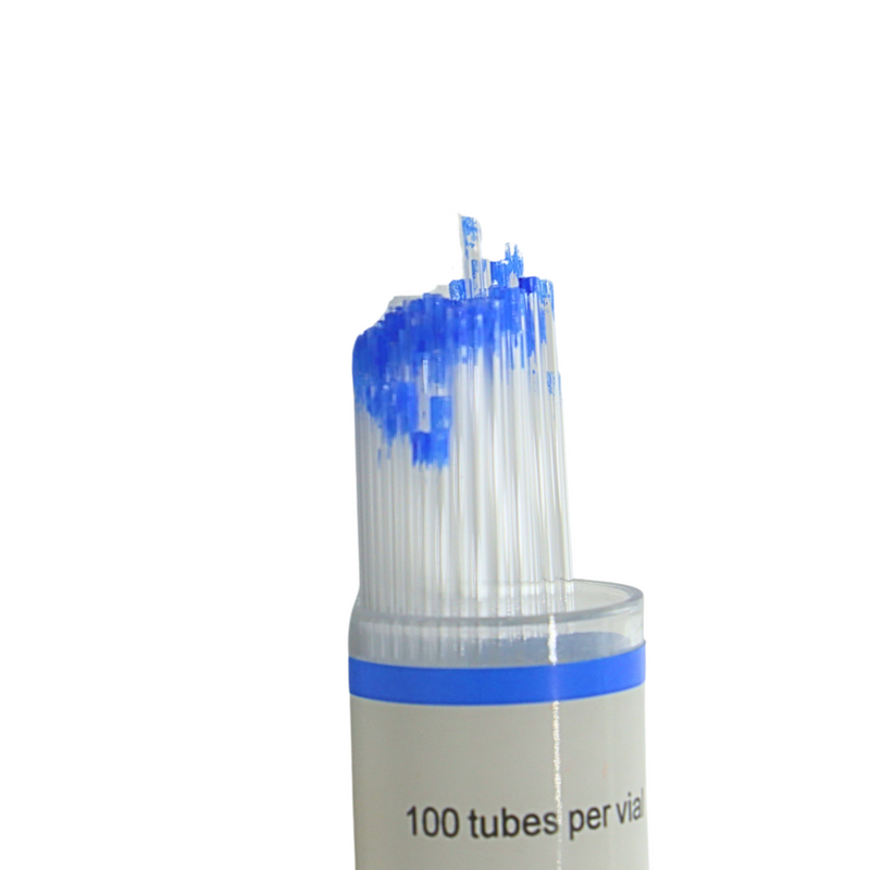 TUBO CAPILAR AZUL SIN HEPARINA PK/100