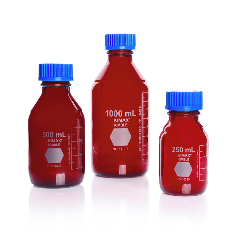 FRASCO PARA LABORATORIO GL 45 RAY-SORB® CON TAPA Y ANILLO POLIPROPILENO 500 ML.