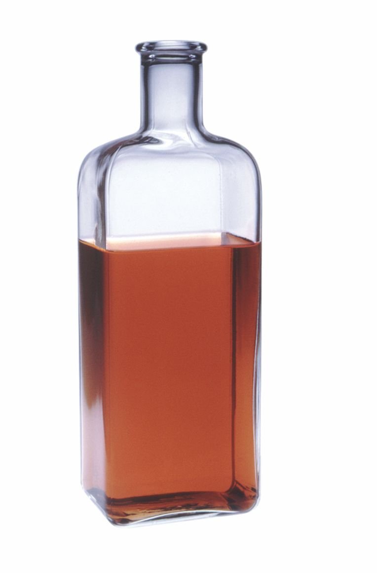 BOTELLA FORMA CUADRADA, TOXINAS, POVITSKY 5 LTOS.
