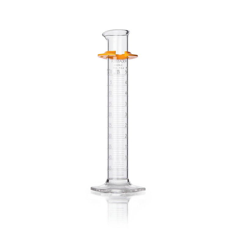 PROBETA, P.E., "B"DOBLE ESCALA METRICA, BASE HEXAGONAL DE VIDRIO CON BUMPER 250 ML.