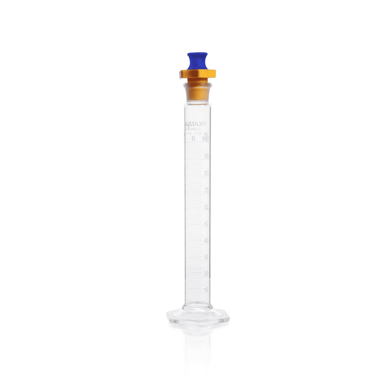 PROBETA, P.C., "B" (MEZCLADORA) BASE HEXAGONAL DE VIDRIO, TAPON (PE) 100 ML.