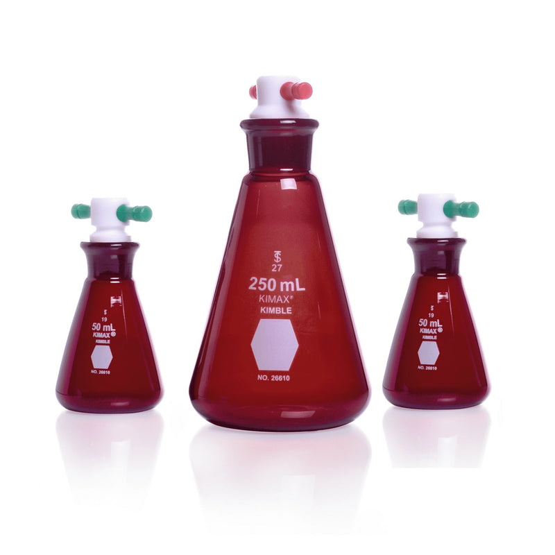 MATRAZ ERLENMEYER RAY-SORB® CON TAPON PTFE 50 ML.