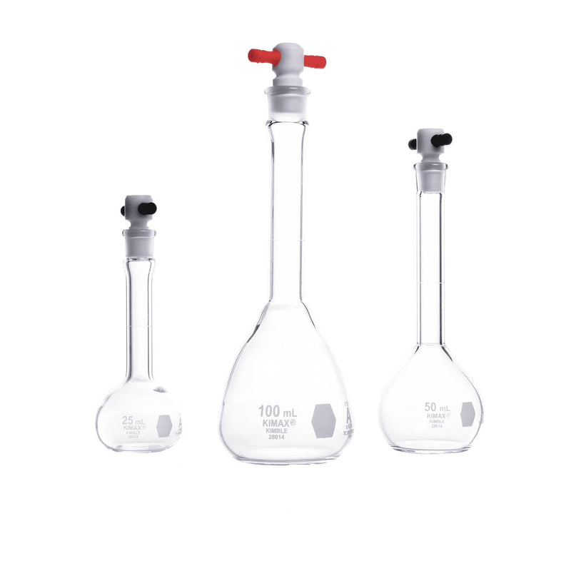 MATRAZ VOLUMETRICO "A", TAPON PTFE 25 ML.