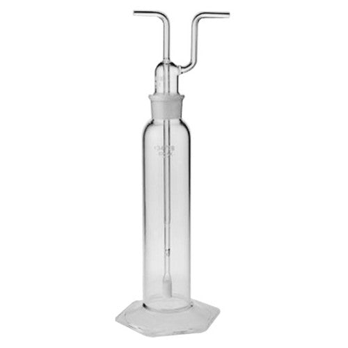 BOTELLA LAVADORA DE GAS FORMA ALTA CILINDRICA DISCO POROSO "C" KIMFLOW ® 500 ML.