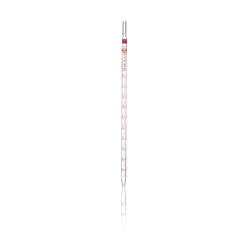 PIPETA SEROLOGICA PUNTA ABIERTA, P/TAPON ALGODON, CODIGO COLOR 2 ML.