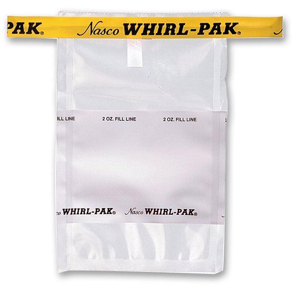 BOLSA DE 2 OZ (58 ML). WHIRL-PAK® C/ESCRITURA  EN BOLSA. PK/500.