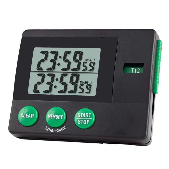 TIMER DIGITAL DE 2 CANALES C/TEMPORIZADOR TRACEABLE®.