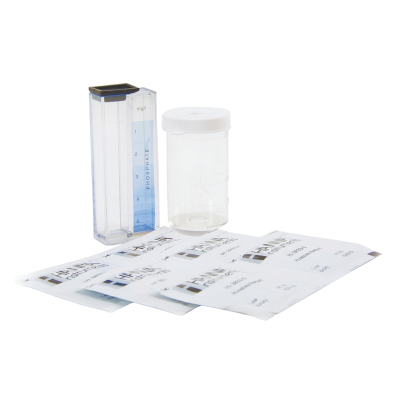 TEST KIT PARA MEDICION DE FOSFATO (COMO ORTOFOSFATO, PO43-), INTERVALO: (0-5 MG/L), 50 PRUEBAS