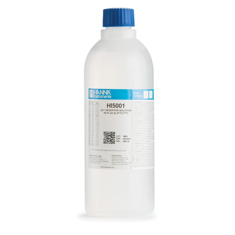 SOLUCION TECNICA DE CALIBRACION DE PH 1.00 " 25, 500 ML