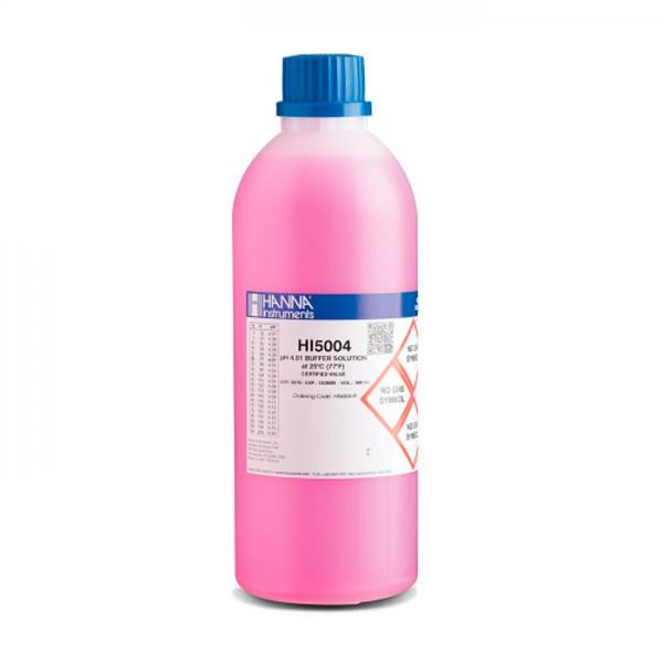 SOLUCION TECNICA DE CALIBRACION PH 4.01 " 25 °C COLOR ROJO, 500 ML