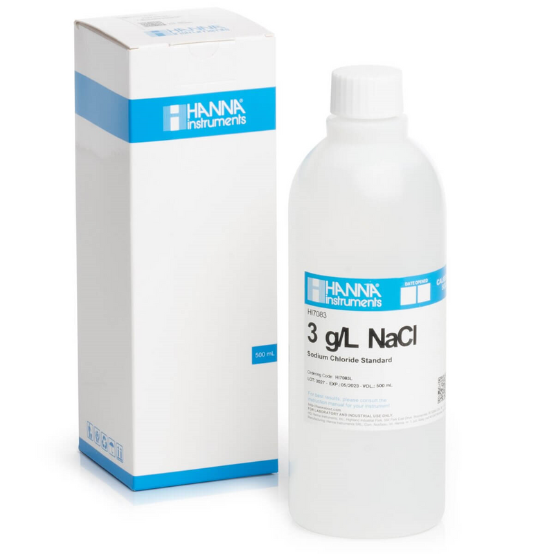 SOLUCION ESTANDAR A 3,0 G / L DE NACL, FRASCO DE 500 ML