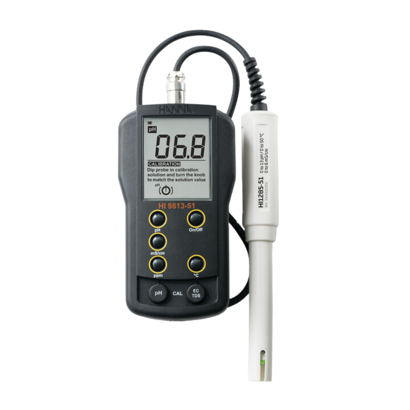 MEDIDOR PH/CE/TDS/TEMP. CON CAL CHECK™ Y ELECTRODO HI1285-51, INTERVALO CE: 0 A 4.00 MS/CM