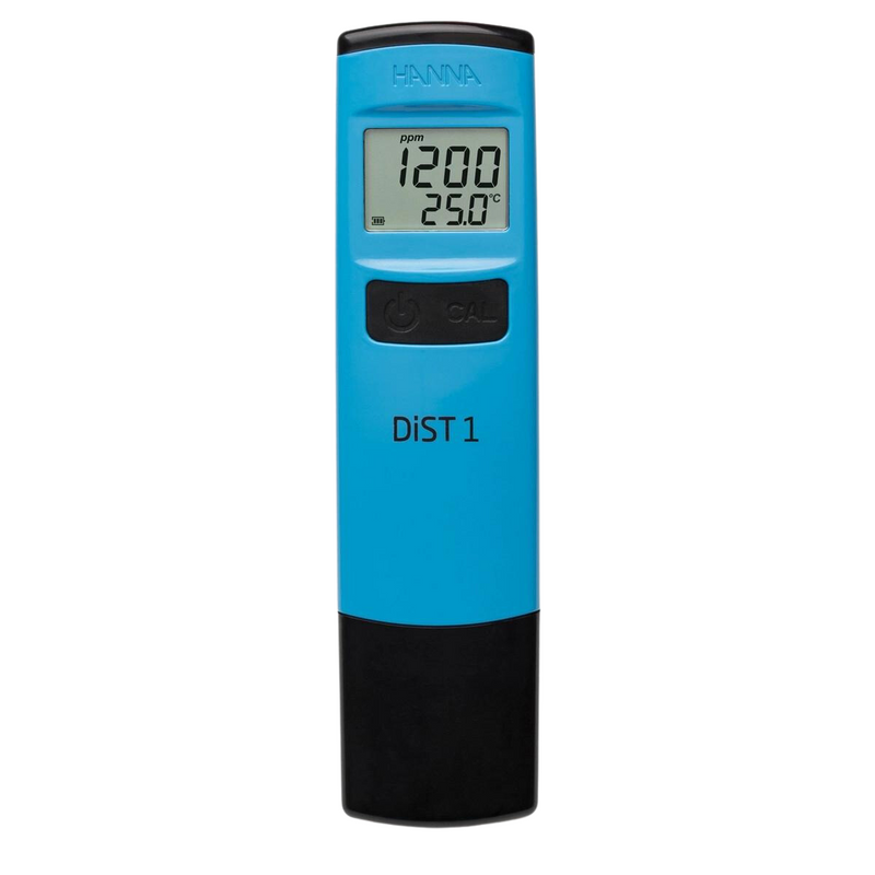 MEDIDOR DE BOLSILLO DIST1 A PRUEBA DE AGUA, CON COMPENSACION DE TEMPERATURA, 1,999 PPM (MG/L)